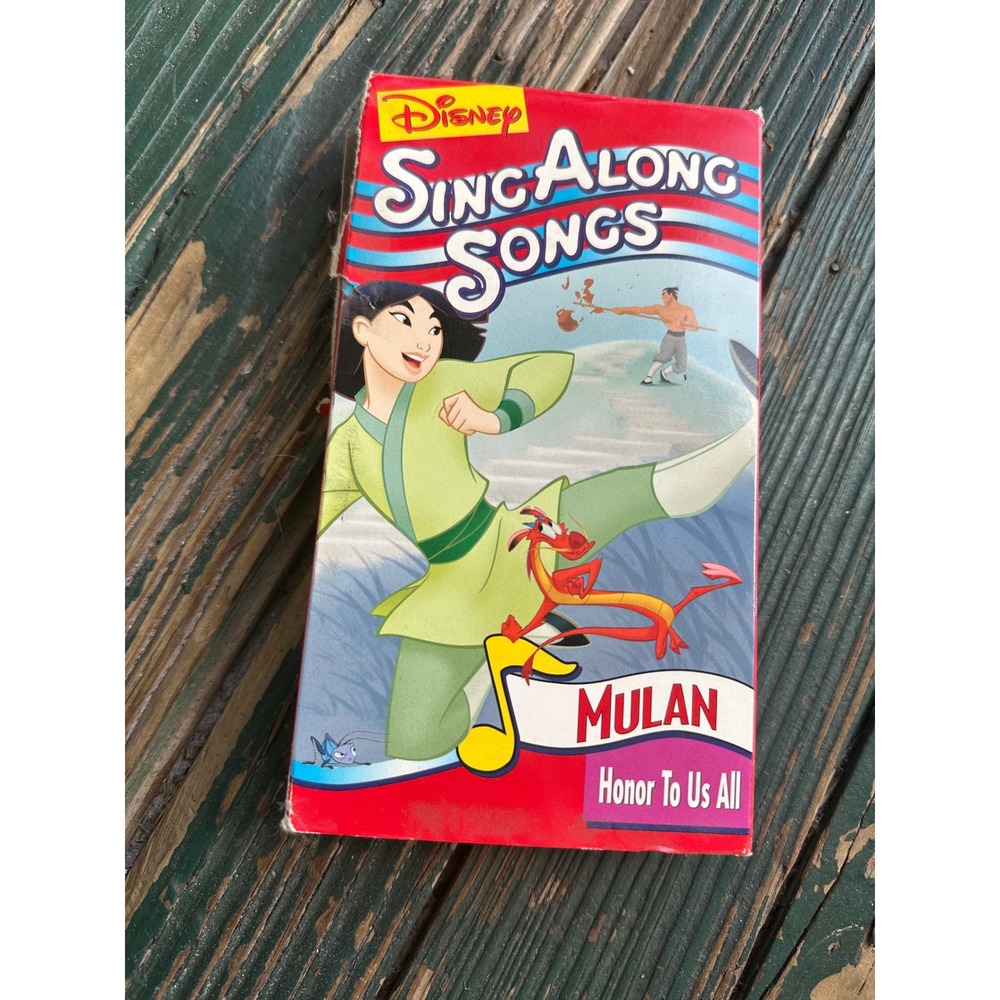 Disney Sing-Along Songs Mulan Honor To Us All VHS Tape 1999 Movie C6747